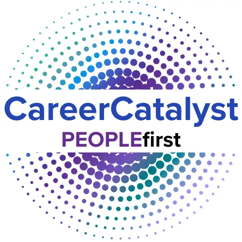 Icon representing individual career growth