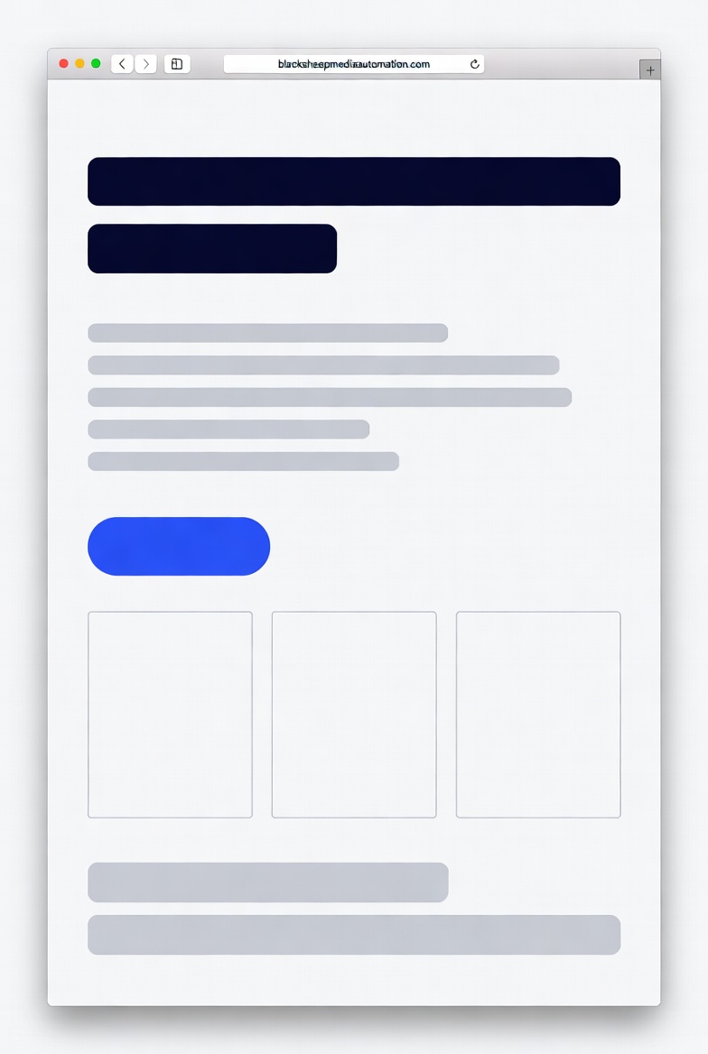 Website design mockup for Wilmington NC small business — Black Sheep Media