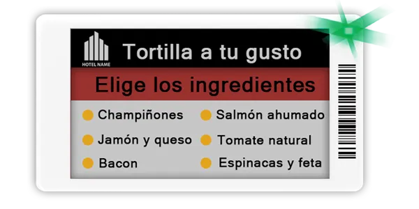 ESL 2.9" Electronic Shelf Label, Etiqueta Electrónica precios