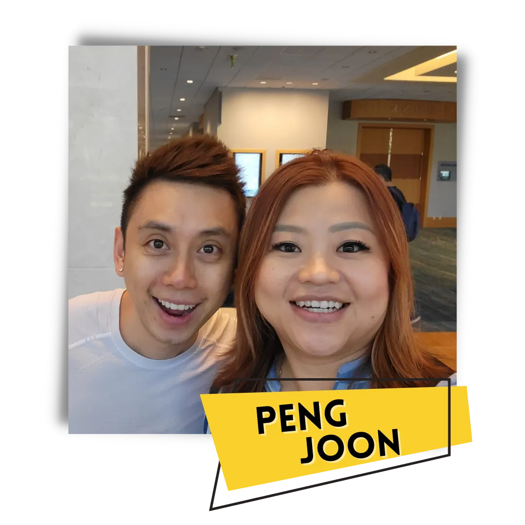 Phyllis Song with Peng Joon, CEO & Founder of Smobble