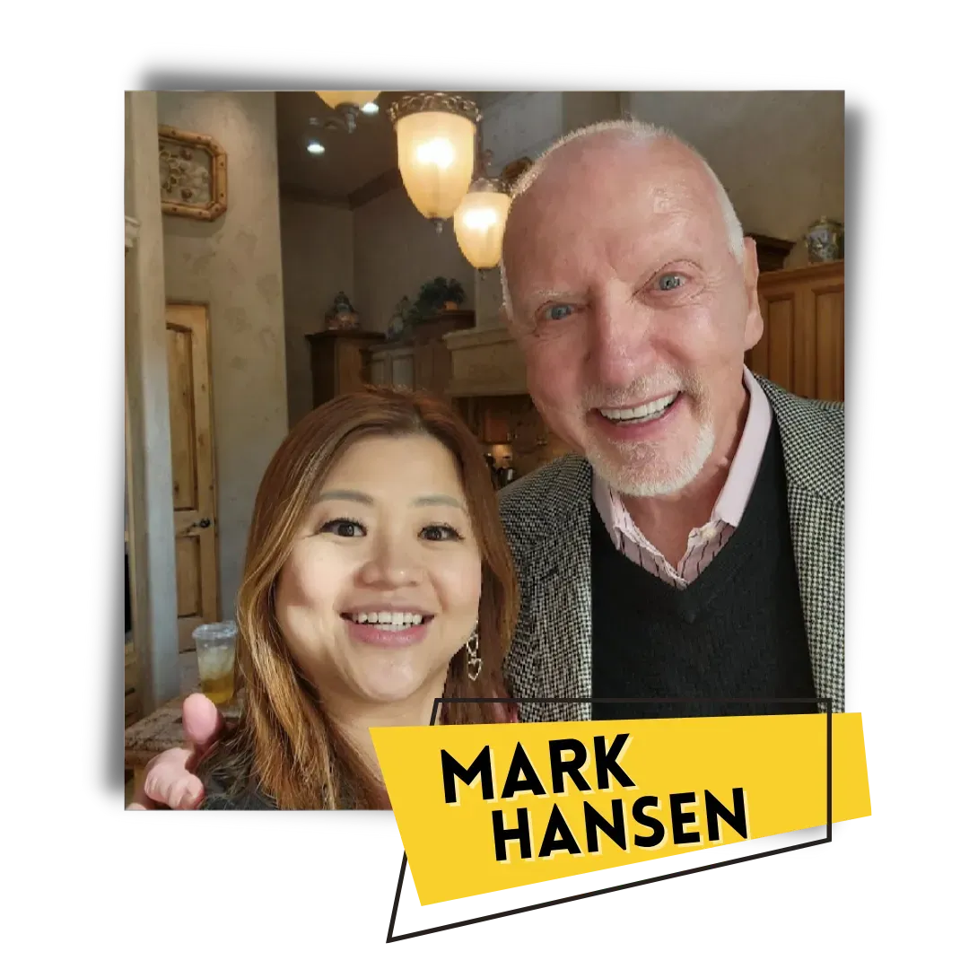 Phyllis Song with Mark Hansen, Founder & CEO of Chicken Soup f the Soul