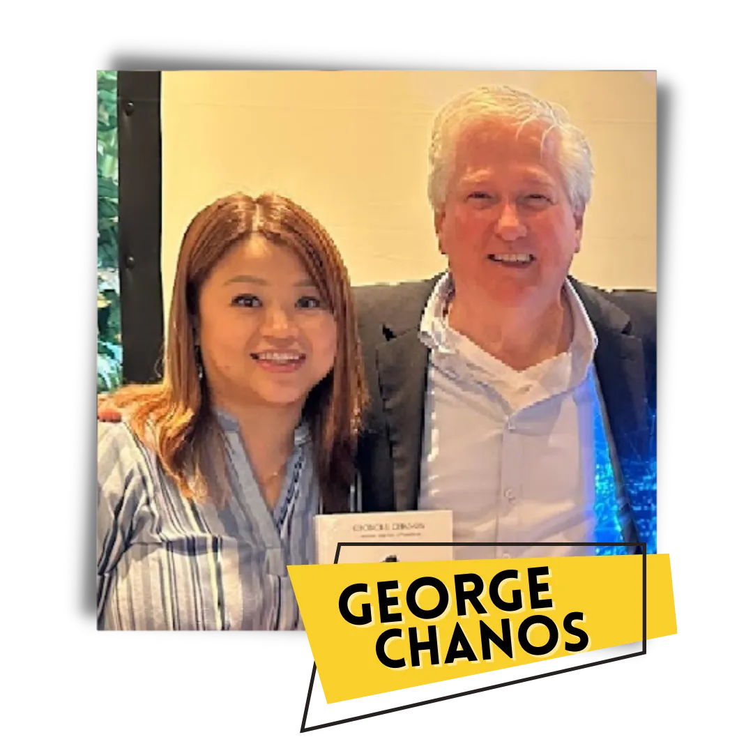 Phyllis Song with Gorge Chanos, Founderof People Reign