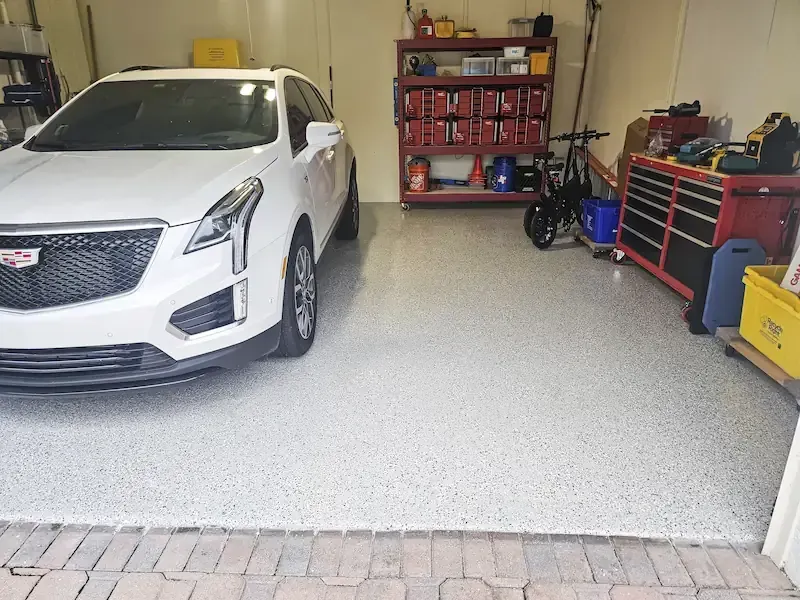 Full Chip Garage Floor