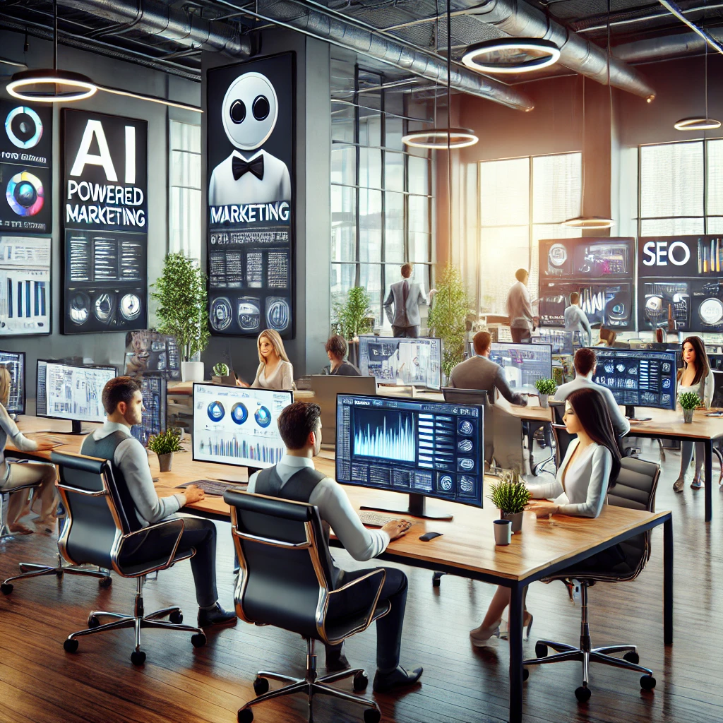 a computer monitor sitting on top of a desk