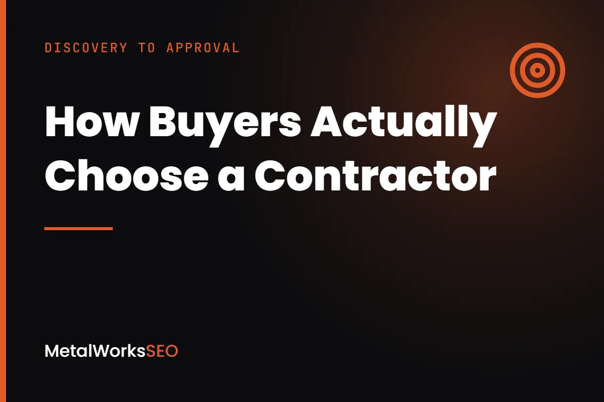 How Buyers Actually Choose a Metalworks Contractor