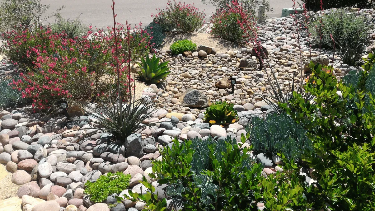 San Antonio Rock Bed Landscaping