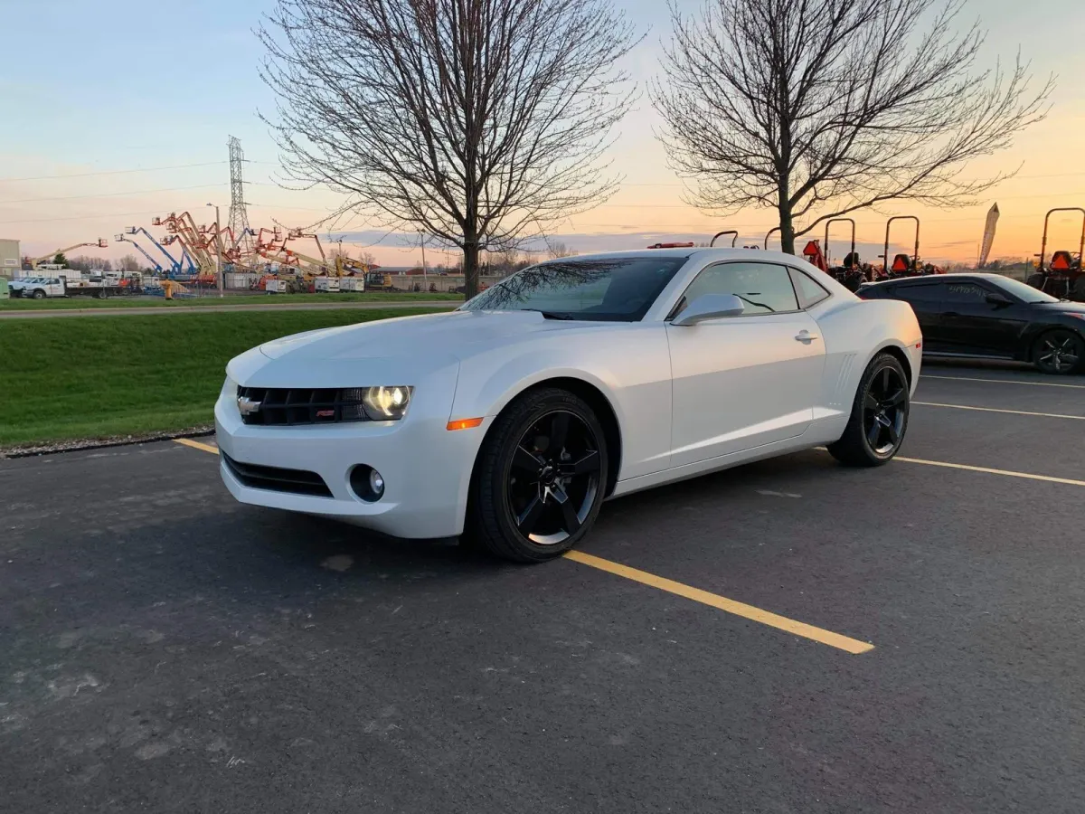 " Professional Led Lighting Installation service on a Camaro White Color by GB Enterprises AutoCare, located in Green Bay, WI . High-quality application on vehicle, demonstrating expert craftsmanship and attention to detail."