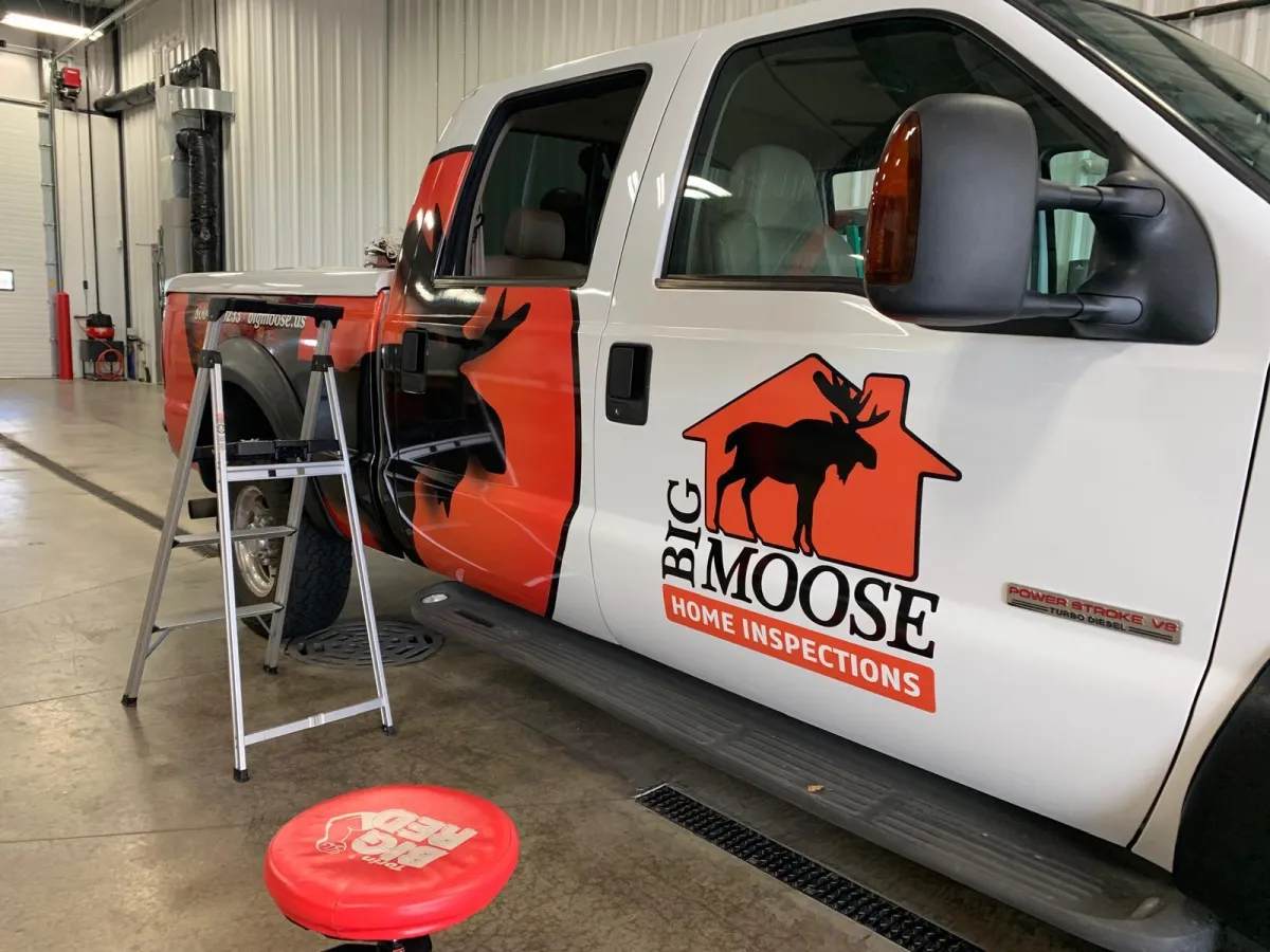 "Professional Commercial Decal Installation service by GB Enterprises AutoCare, located in Green Bay, WI . High-quality application on vehicle, demonstrating expert craftsmanship and attention to detail."