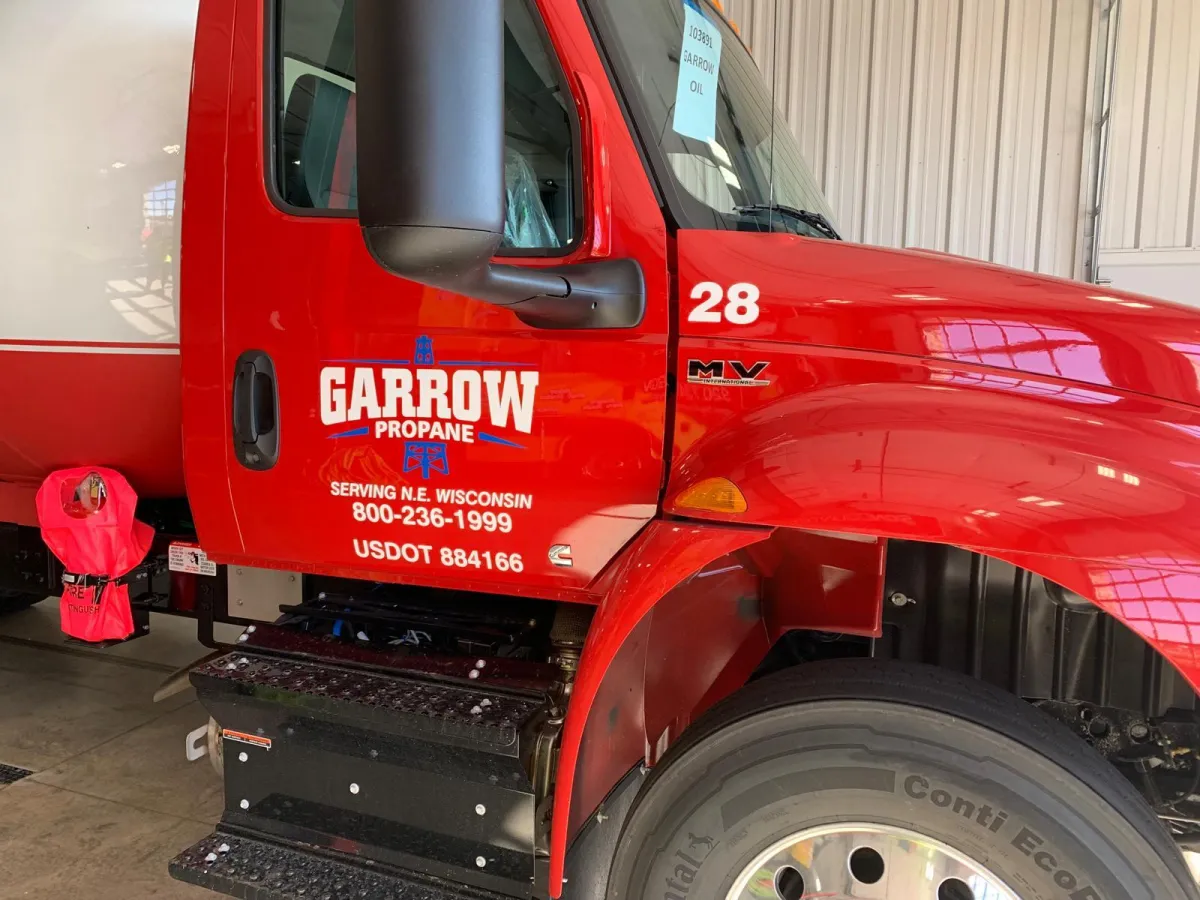 "Professional commercial vehicle labeling by GB Enterprises AutoCare. Expertly applied graphics and lettering on a business truck, showcasing crisp, durable decals for effective mobile advertising. High-quality work demonstrates GB AutoCare's precision in vehicle branding services."