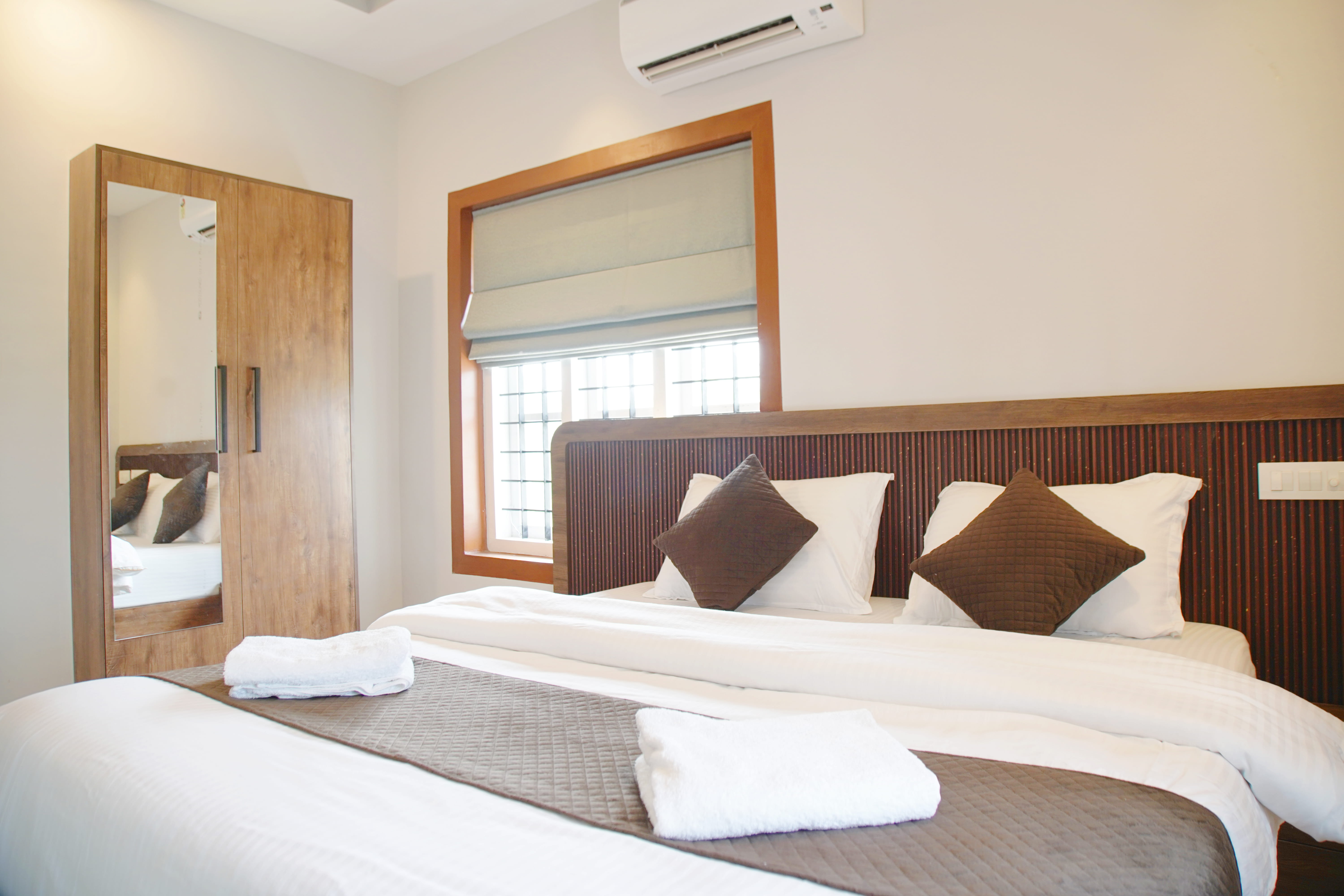 Modern serviced apartment living area at CityStay Suites