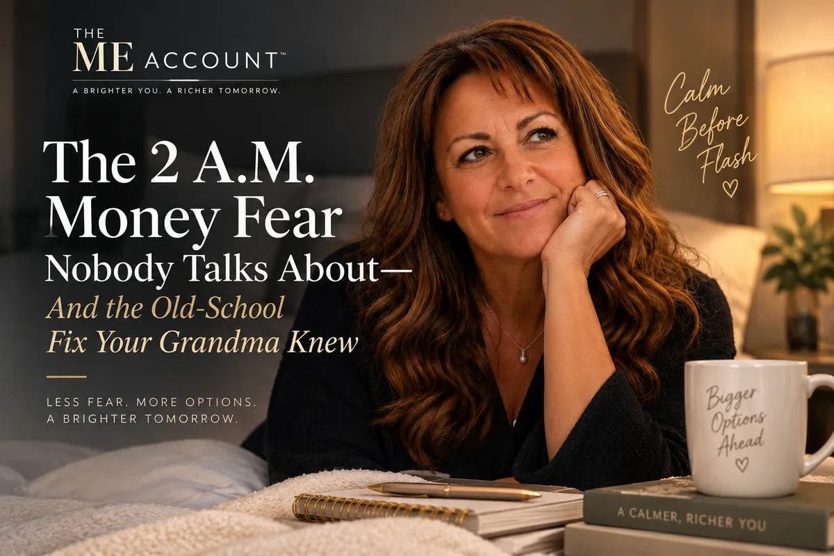Rebecca Lay reflecting on 2 a.m. money fears and creating more financial options for the future.