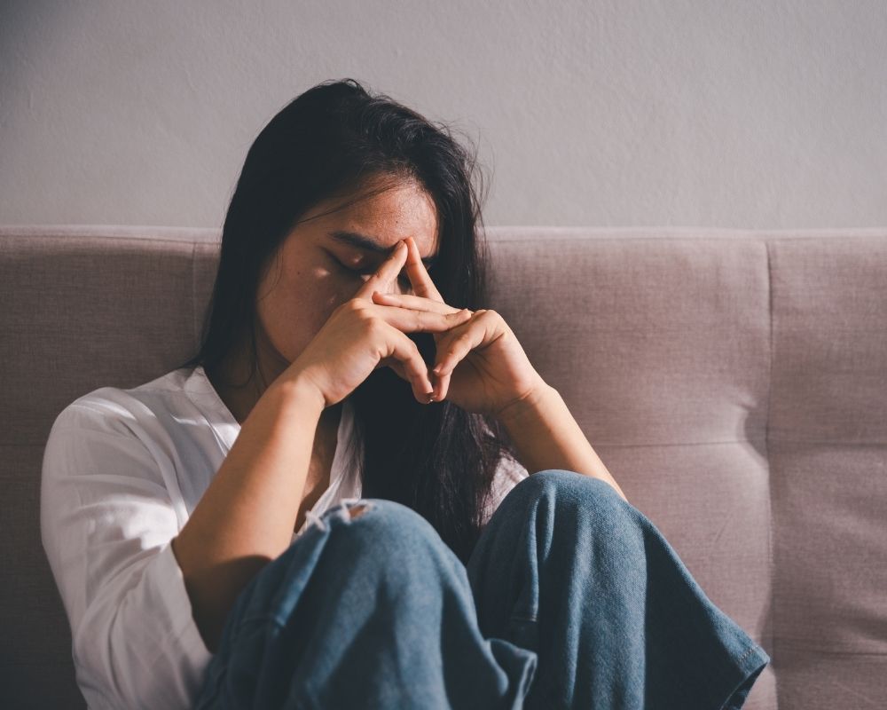 Woman Struggling with Anxiety