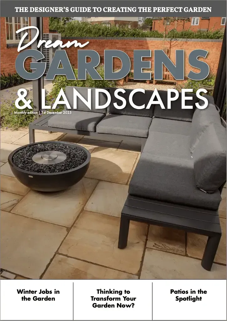 Landscape design by Peninsula Stone Landscapes showcasing a beautifully crafted patio and garden space.