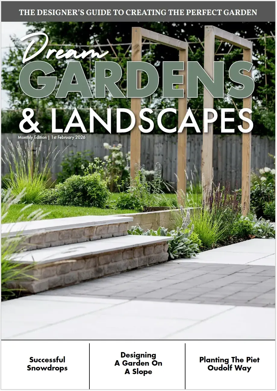 Landscape design by Peninsula Stone Landscapes showcasing a beautifully crafted patio and garden space.