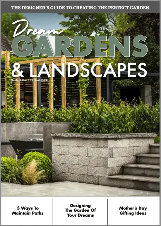 Landscape design by Peninsula Stone Landscapes showcasing a beautifully crafted patio and garden space.