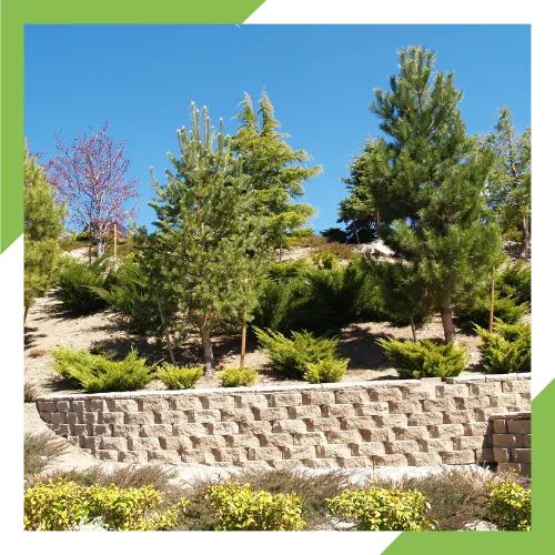 Retaining wall installation for a Wenatchee home landscape