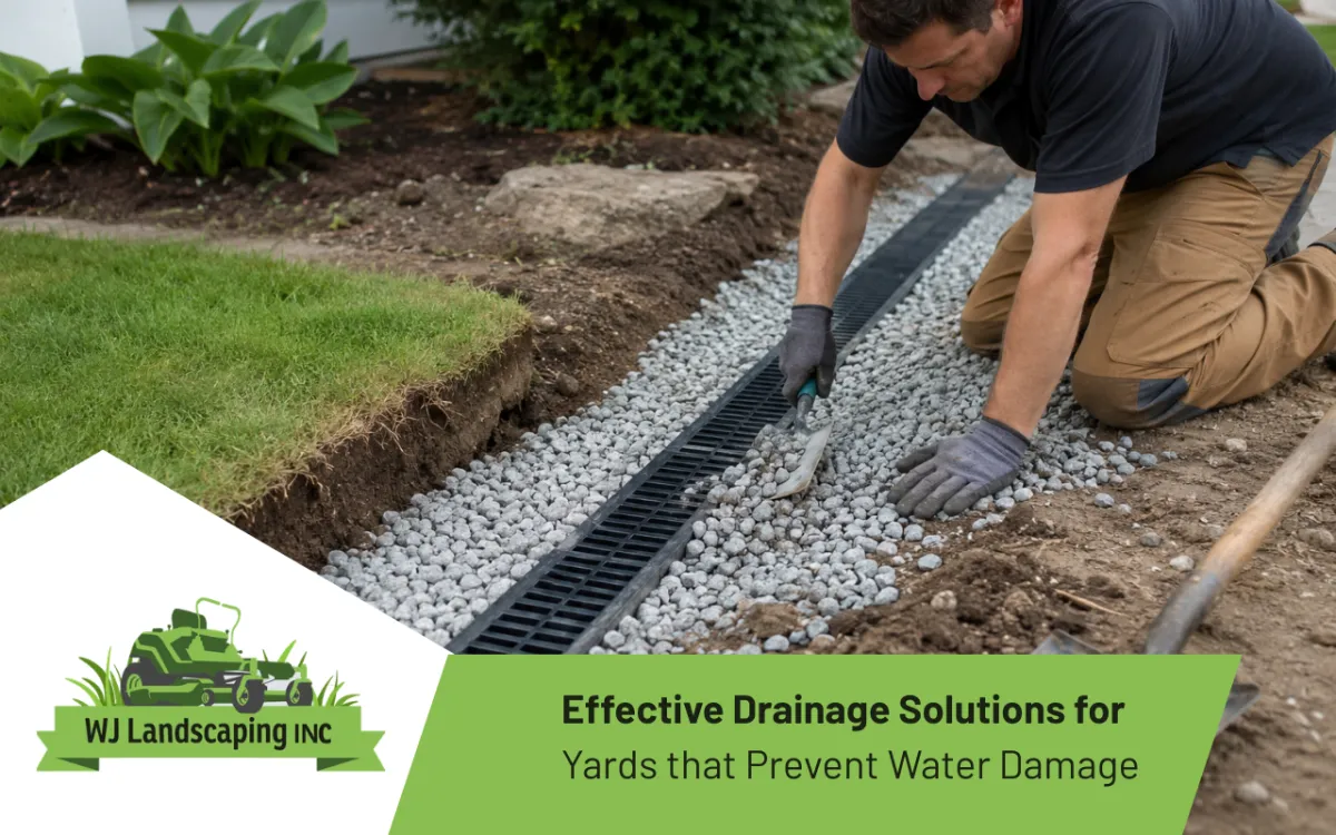 Drainage solutions for yards reducing water pooling near a lawn