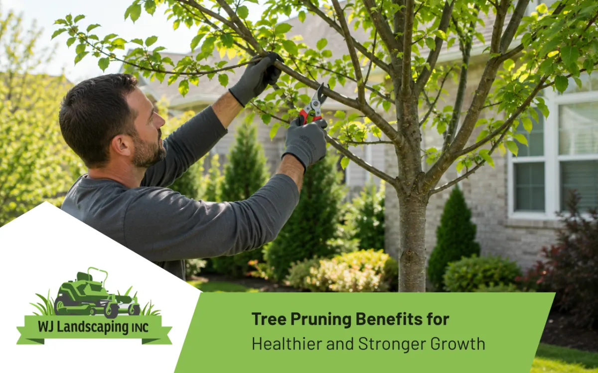 Tree pruning benefits supporting healthy growth and stronger branches