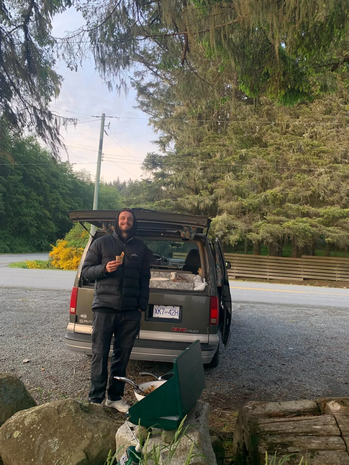 Video of a campervan rental demo AI chatbot on demo site