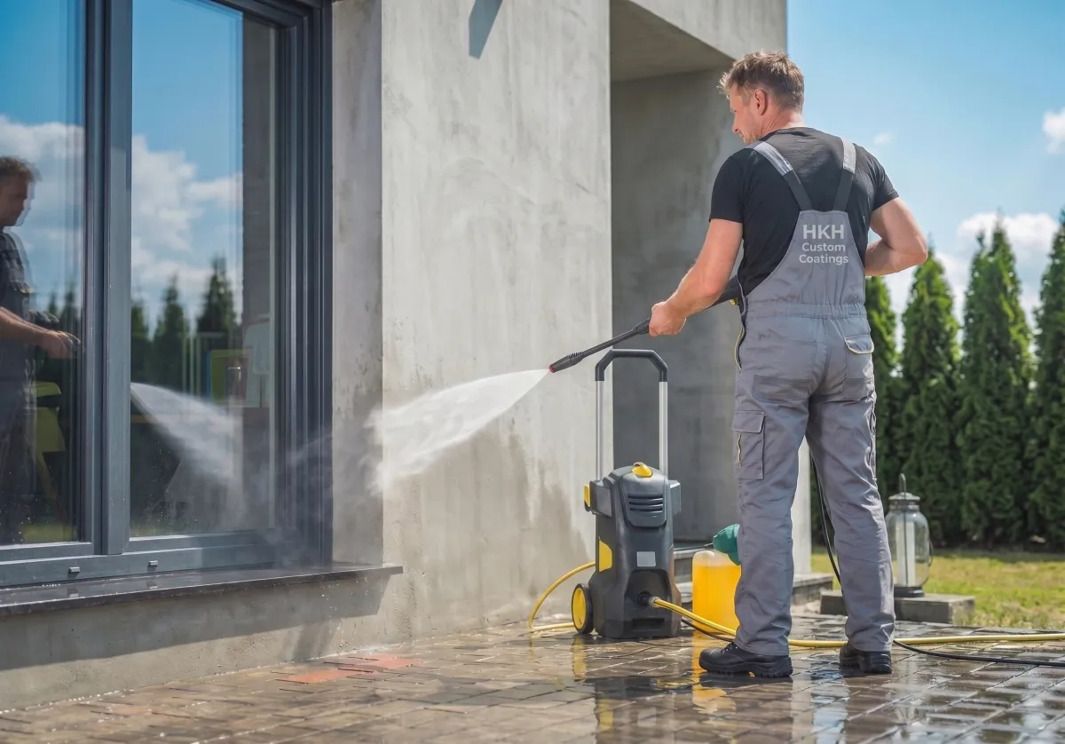 Powerwashing in Rochester
