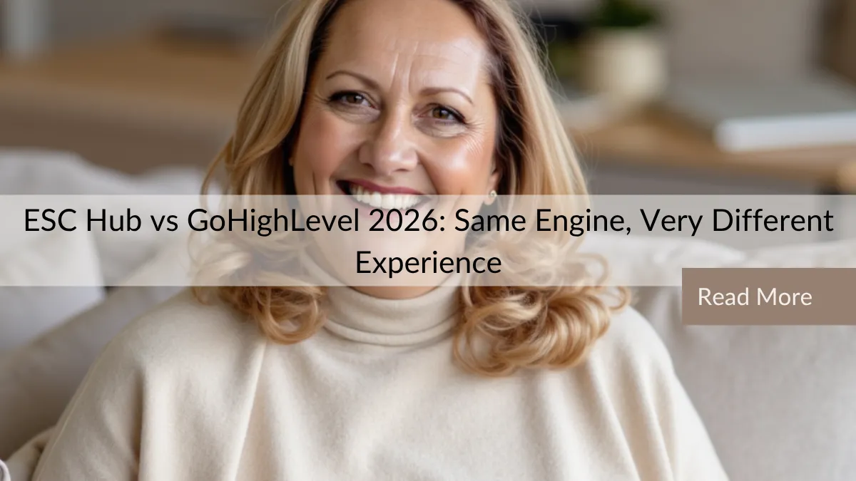 ESC Hub vs GoHighLevel 2026: Same Engine, Very Different Experience