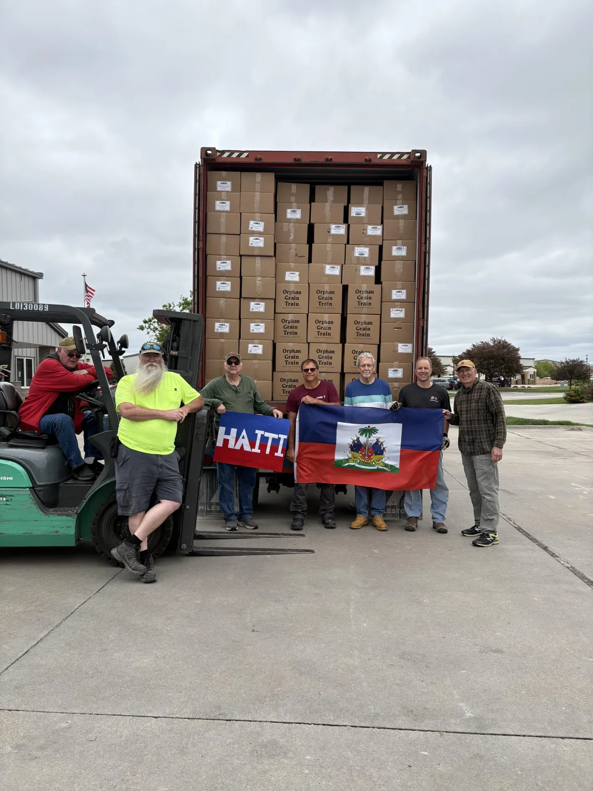 Orphan grain train truck for Haiti