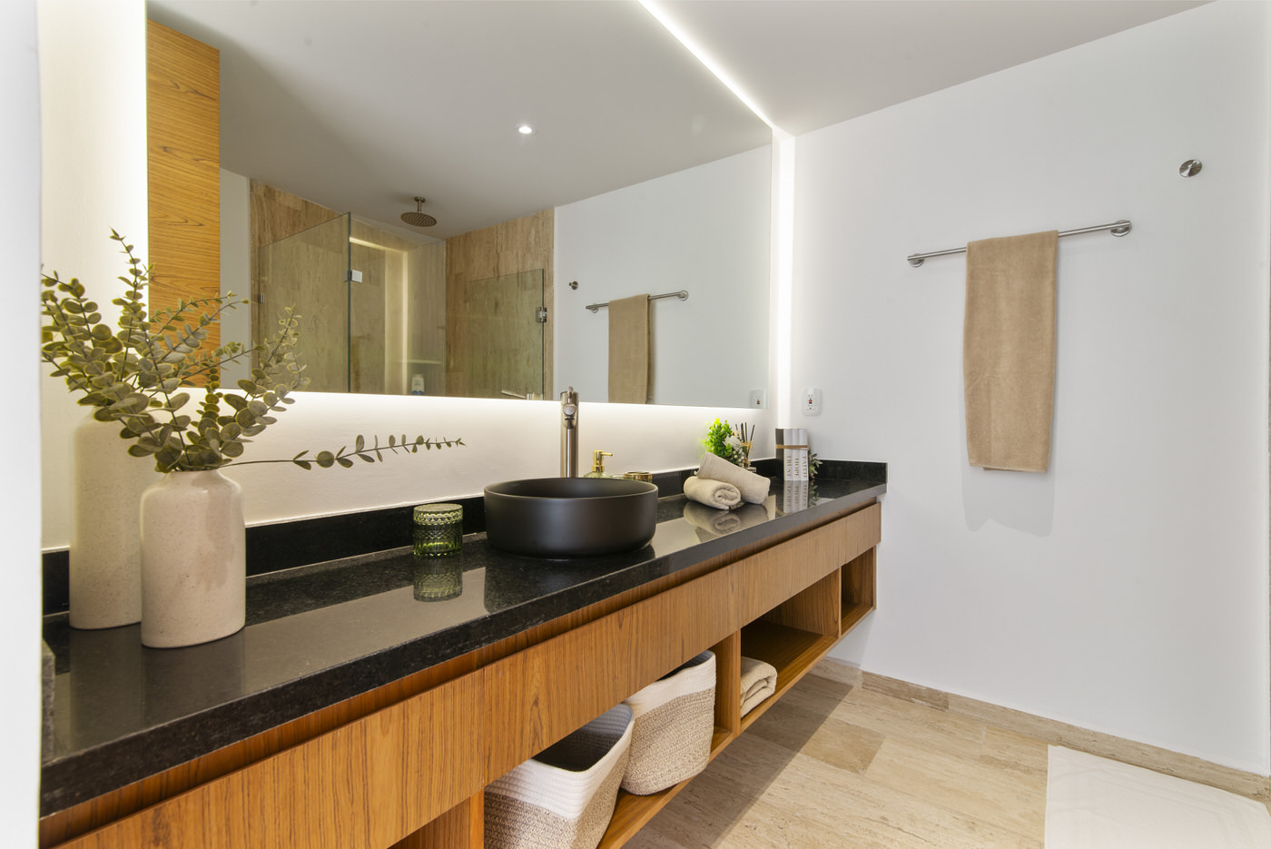 One bedroom loft for 4 guests in Tulum, Mexico | Beautiful Bathroom | Tropical Vacation Rentals Mexico