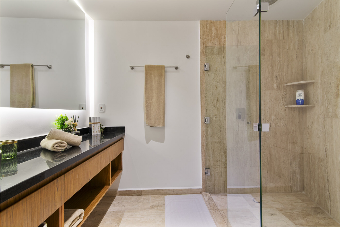 One bedroom loft for 4 guests in Tulum, Mexico | Large Rain Shower | Tropical Vacation Rentals Mexico