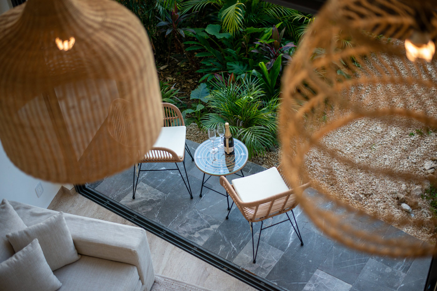 One bedroom loft for 4 guests in Tulum, Mexico | Beautiful Private Terrace | Tropical Vacation Rentals Mexico