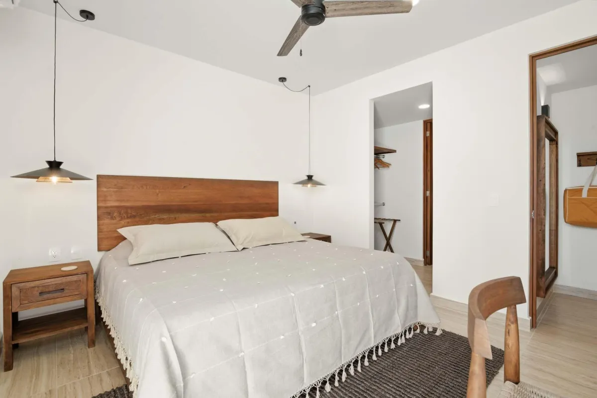 3-Bed Condo with Private Pool in Tulum, Mexico | Bedroom | Tropical Vacation Rentals Mexico