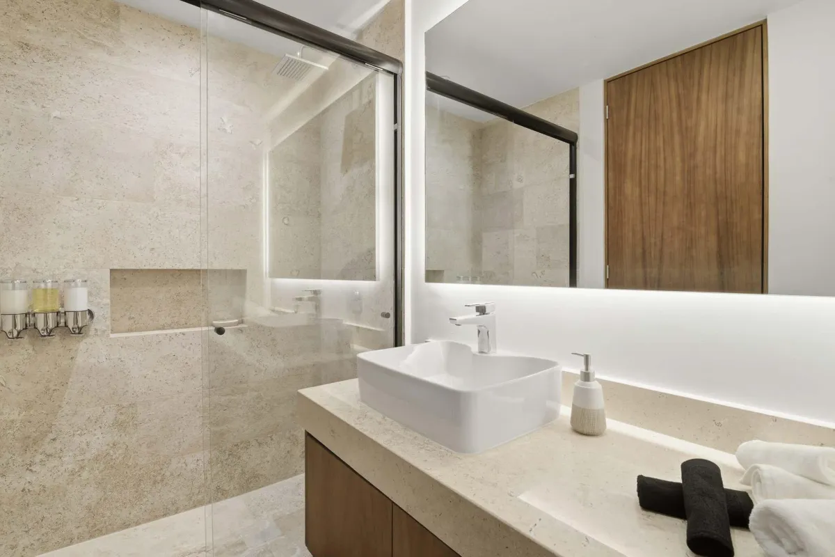 3-Bed Condo with Private Pool in Tulum, Mexico | Ensuite Bathroom | Tropical Vacation Rentals Mexico