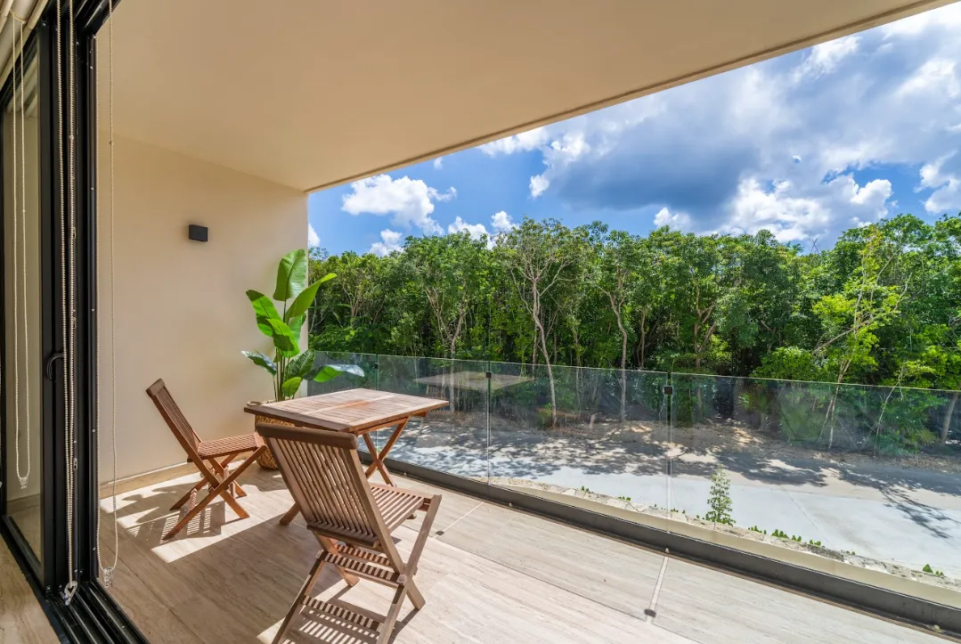 Two Bedroom Condo for 4 guests in Tulum, Mexico | Private Terrace w Jungle View | Tropical Vacation Rentals Mexico
