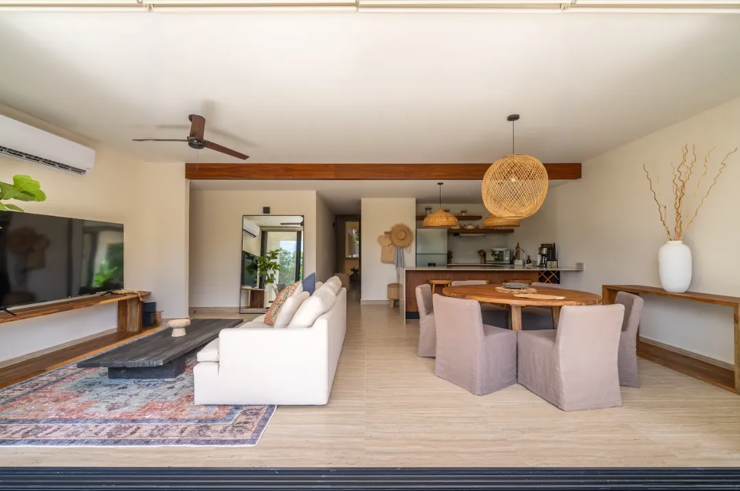 Two Bedroom Condo for 4 guests in Tulum, Mexico | Bright & Spacious Open Concept | Tropical Vacation Rentals Mexico
