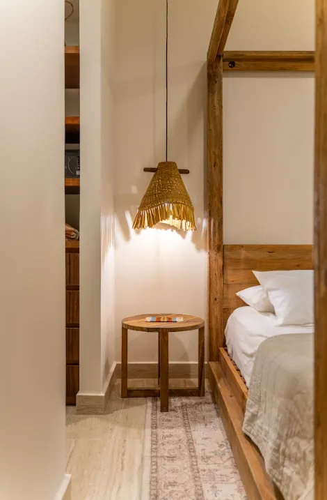 Two Bedroom Condo for 4 guests in Tulum, Mexico | Soft Accent Lighting  | Tropical Vacation Rentals Mexico