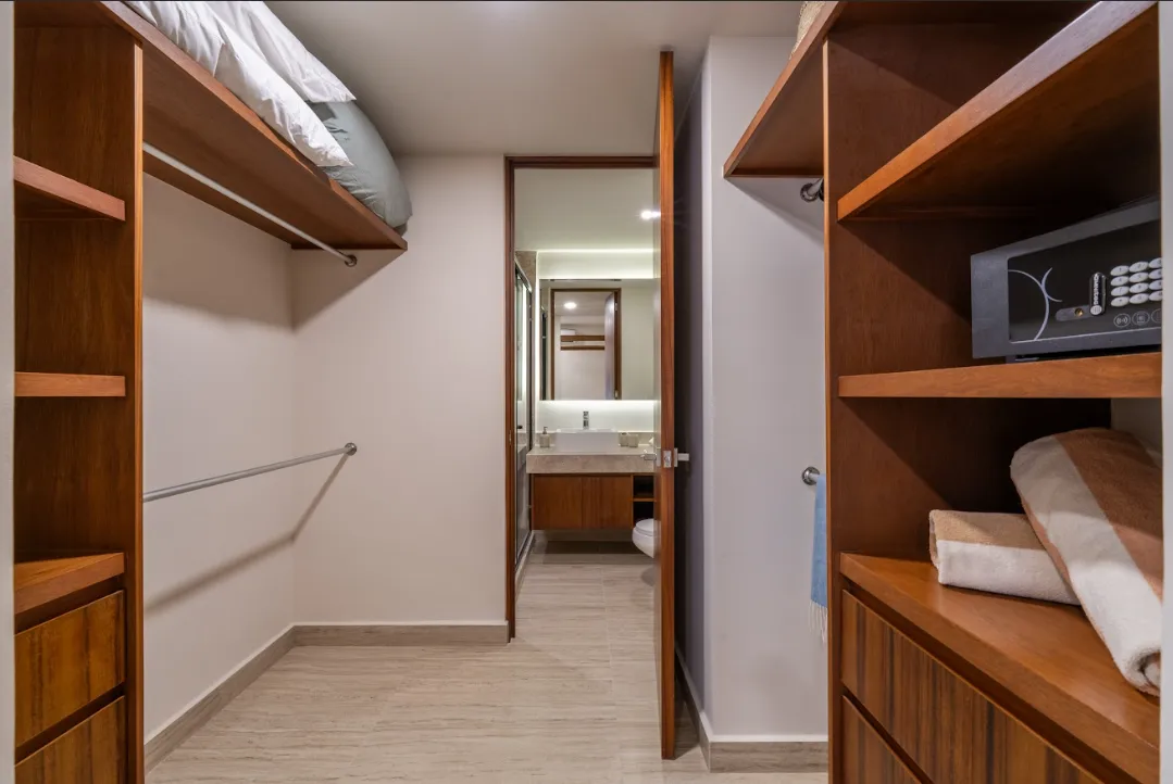 Two Bedroom Condo for 4 guests in Tulum, Mexico | Walk in Closet | Tropical Vacation Rentals Mexico