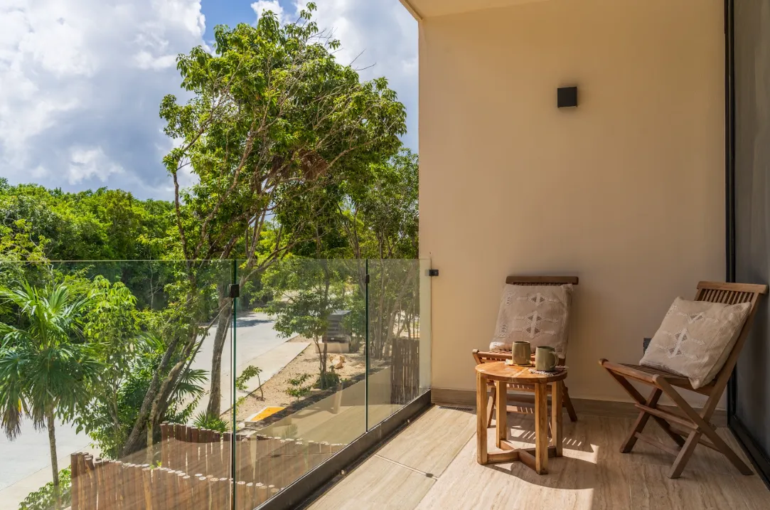 Two Bedroom Condo for 4 guests in Tulum, Mexico | Private Terrace  | Tropical Vacation Rentals Mexico