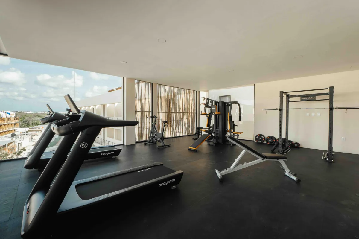 2-Bed Condo for 6 guests in Tulum, Mexico | Fully Equipped Gym | Tropical Vacation Rentals Mexico
