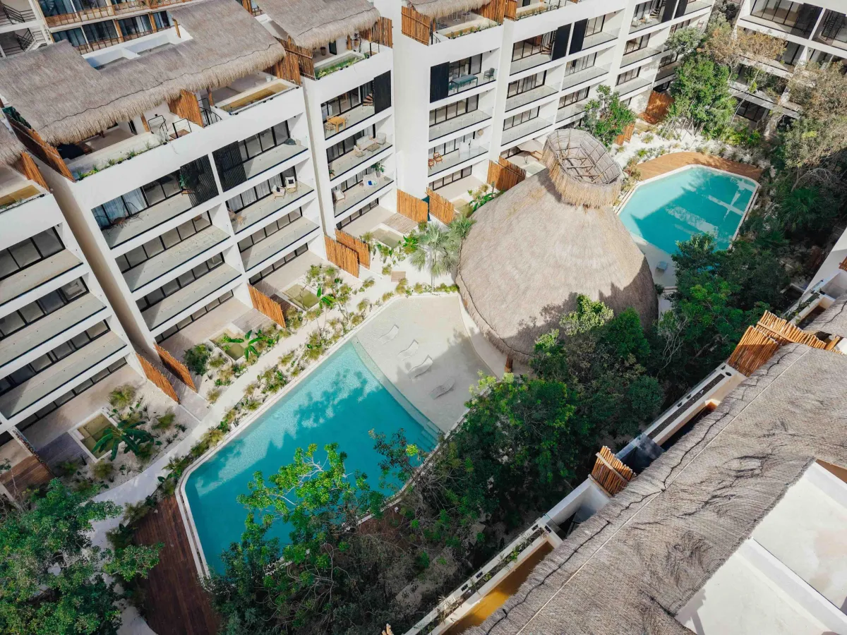 2-Bed Condo for 6 guests in Tulum, Mexico | Garden Pools | Tropical Vacation Rentals Mexico