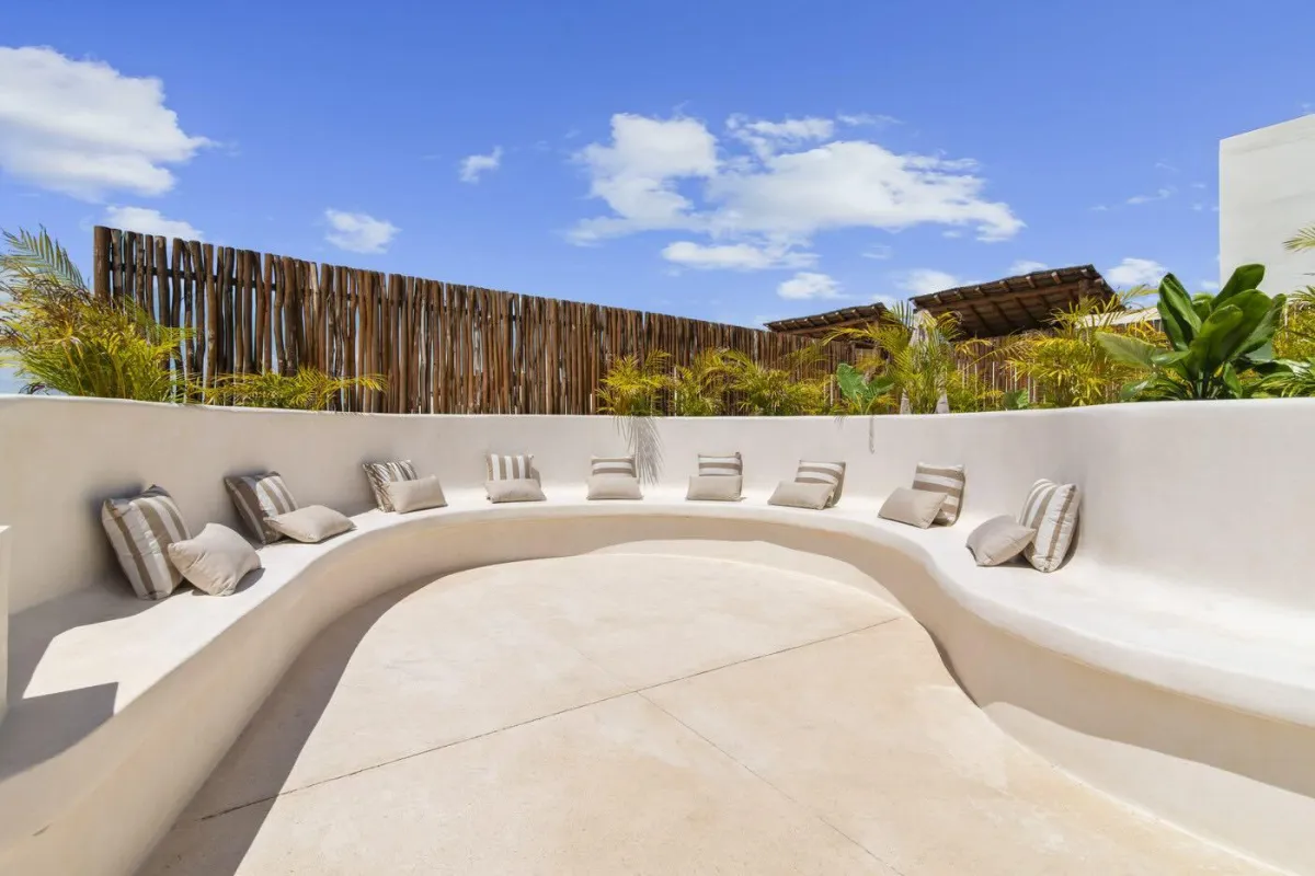 2-Bed Condo for 6 guests in Tulum, Mexico | Rooftop Lounge | Tropical Vacation Rentals Mexico