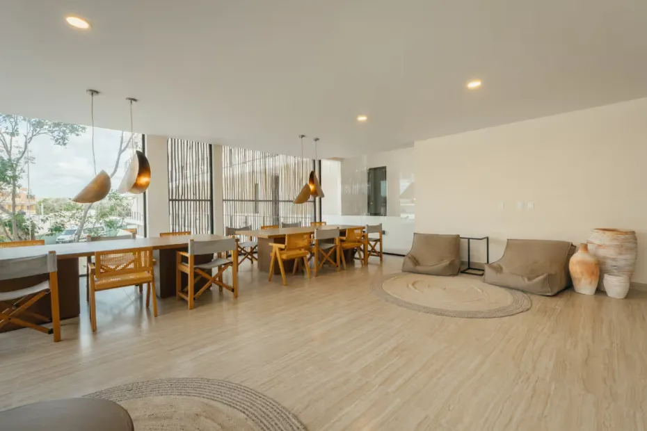 2-Bed Condo for 6 guests in Tulum, Mexico |  Modern Co-Working Space | Tropical Vacation Rentals Mexico