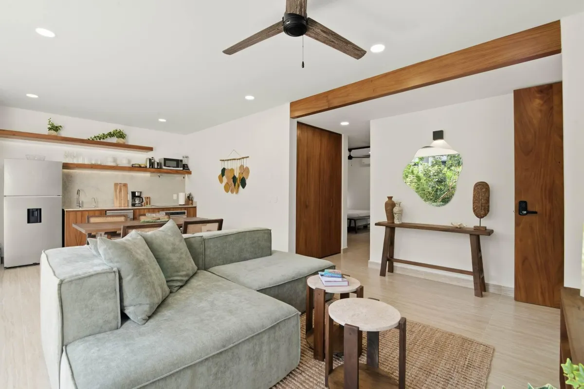 2-Bed Condo for 6 guests in Tulum, Mexico | Bright & Spacious Open Concept | Tropical Vacation Rentals Mexico