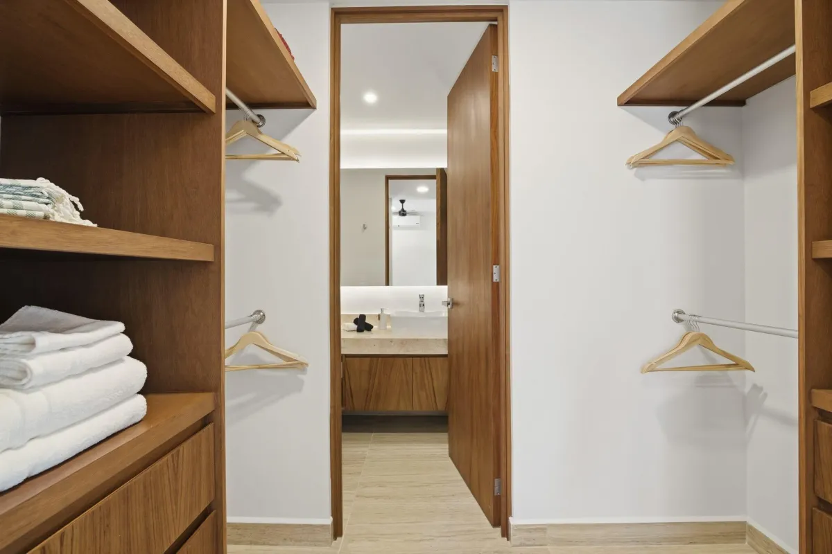 2-Bed Condo for 6 guests in Tulum, Mexico | Walk in Closet | Tropical Vacation Rentals Mexico