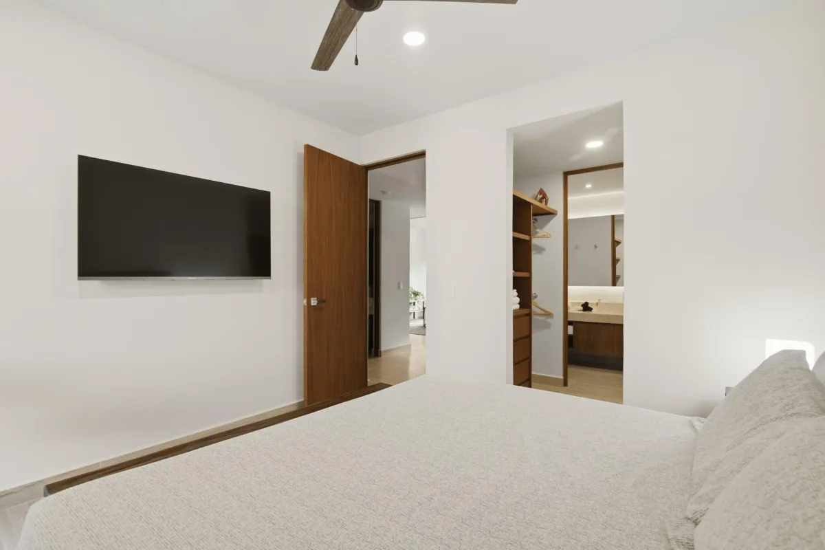 2-Bed Condo for 6 guests in Tulum, Mexico | Master Bedroom | Tropical Vacation Rentals Mexico