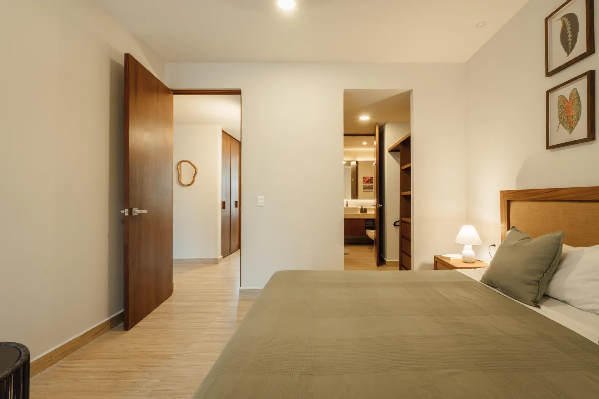 Two Bedroom Condo in Tulum, Mexico | Spacious Master Bedroom | Tropical Vacation Rentals Mexicos