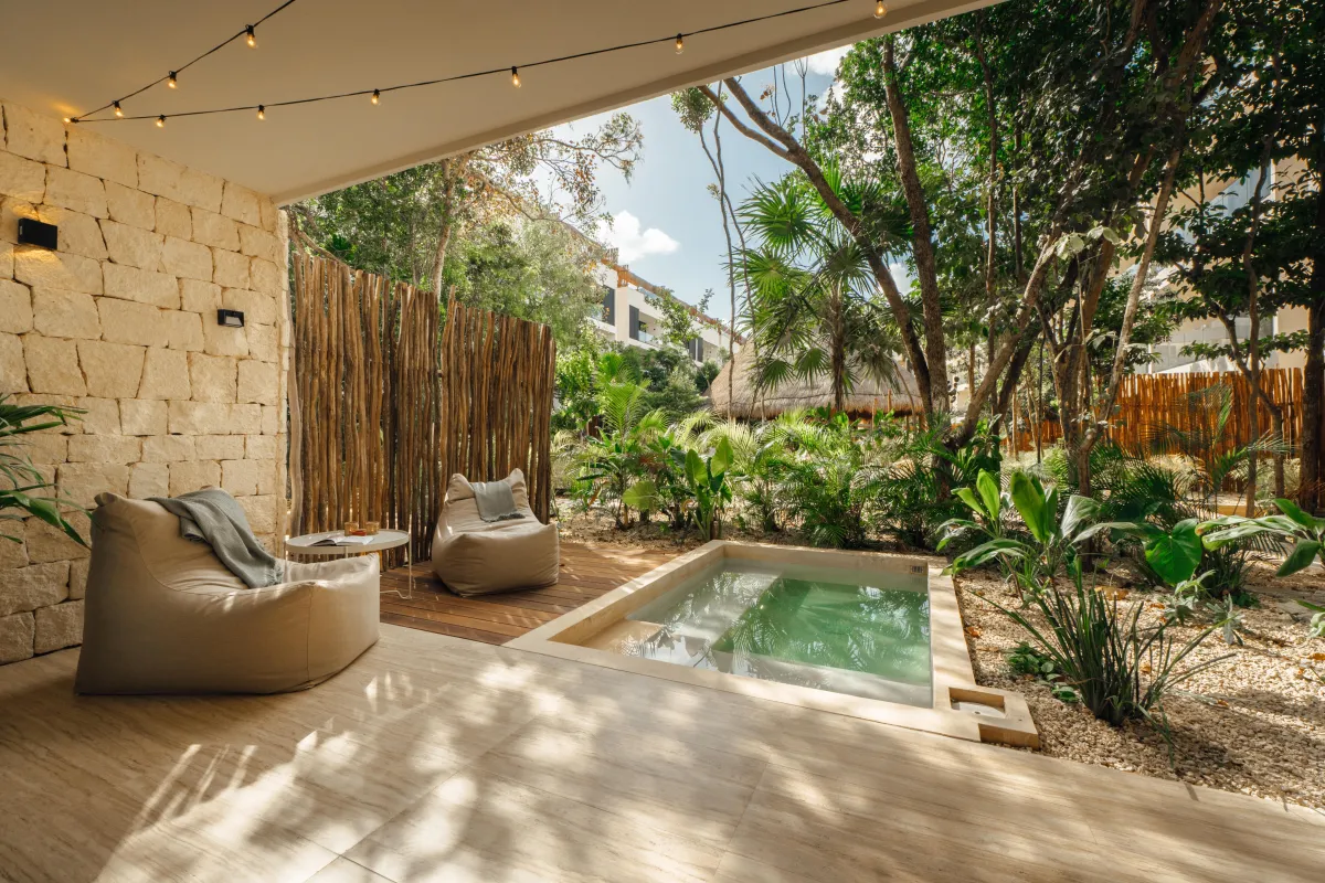 Two Bedroom Condo in Tulum, Mexico | Private Plunge Pool | Tropical Vacation Rentals Mexicos