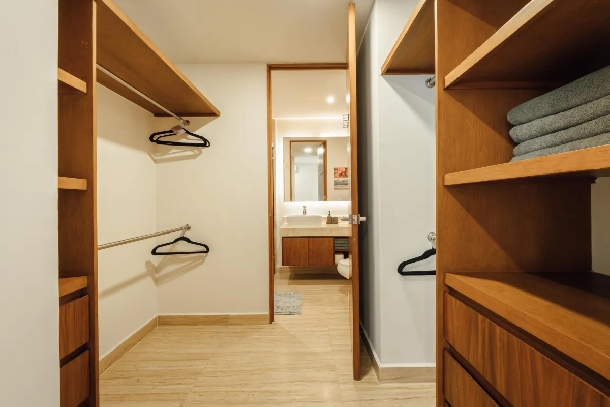 Two Bedroom Condo in Tulum, Mexico | Walk-in Closet | Tropical Vacation Rentals Mexico