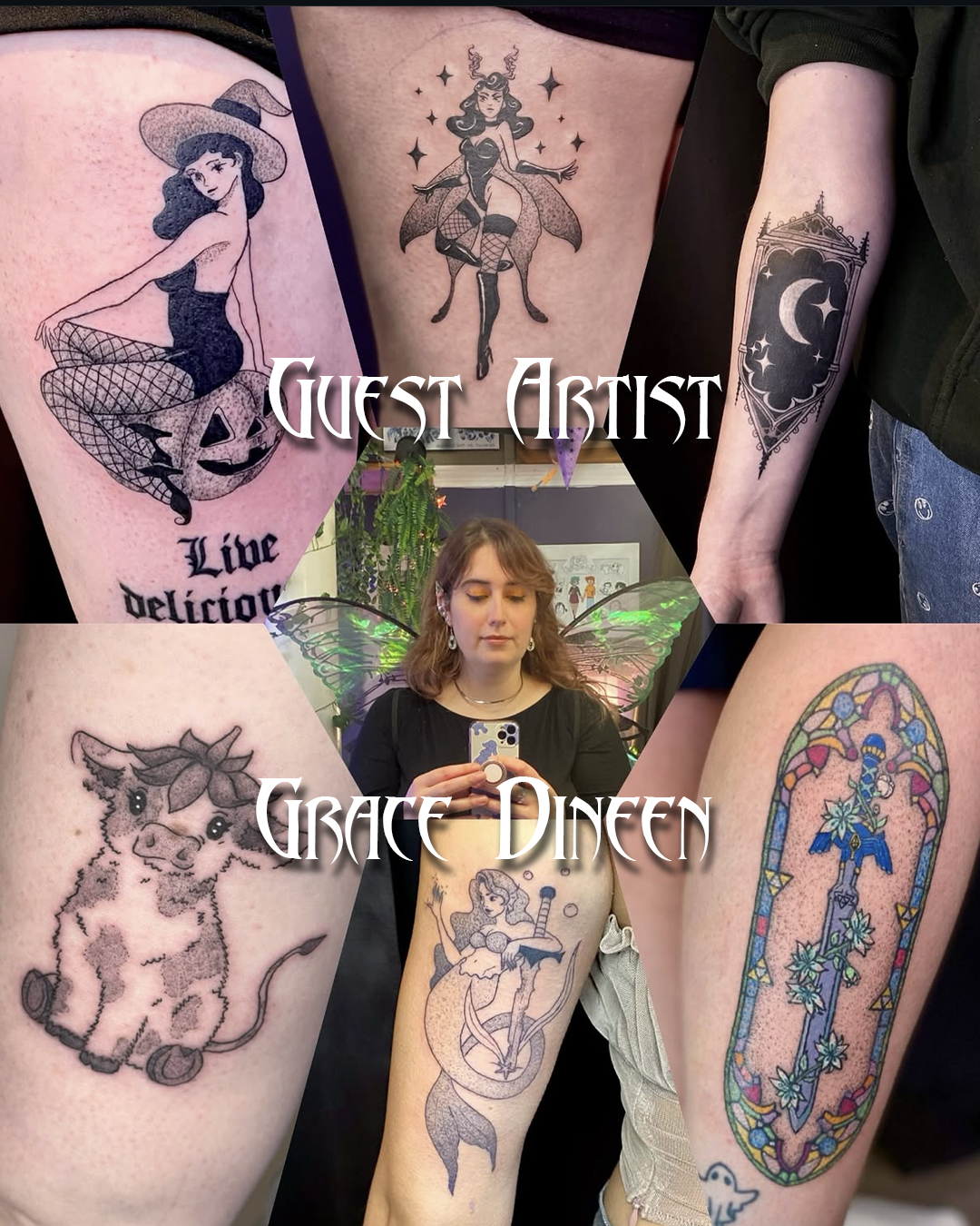 Guest Artist J. Grace Dineen Tattoo