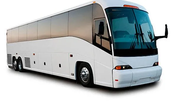 white Motor coach rental Orlando