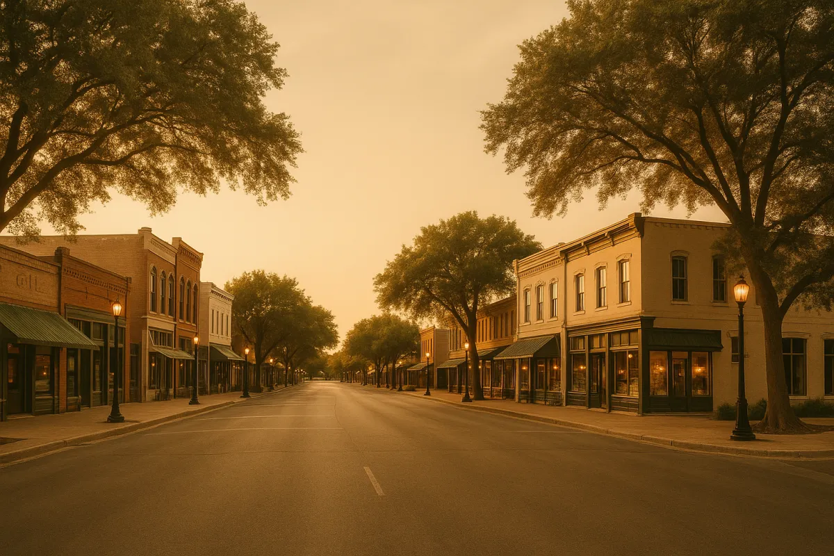 Historic Downtown Celina Texas representing the fast growing community served by Oasis Medical Clinic and Spa in McKinney