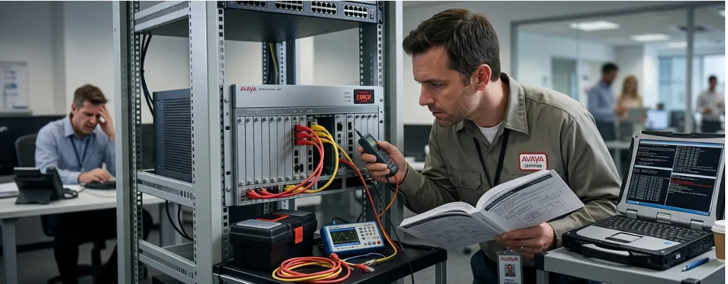 Avaya IP500 system diagnostics and repair by IT specialist